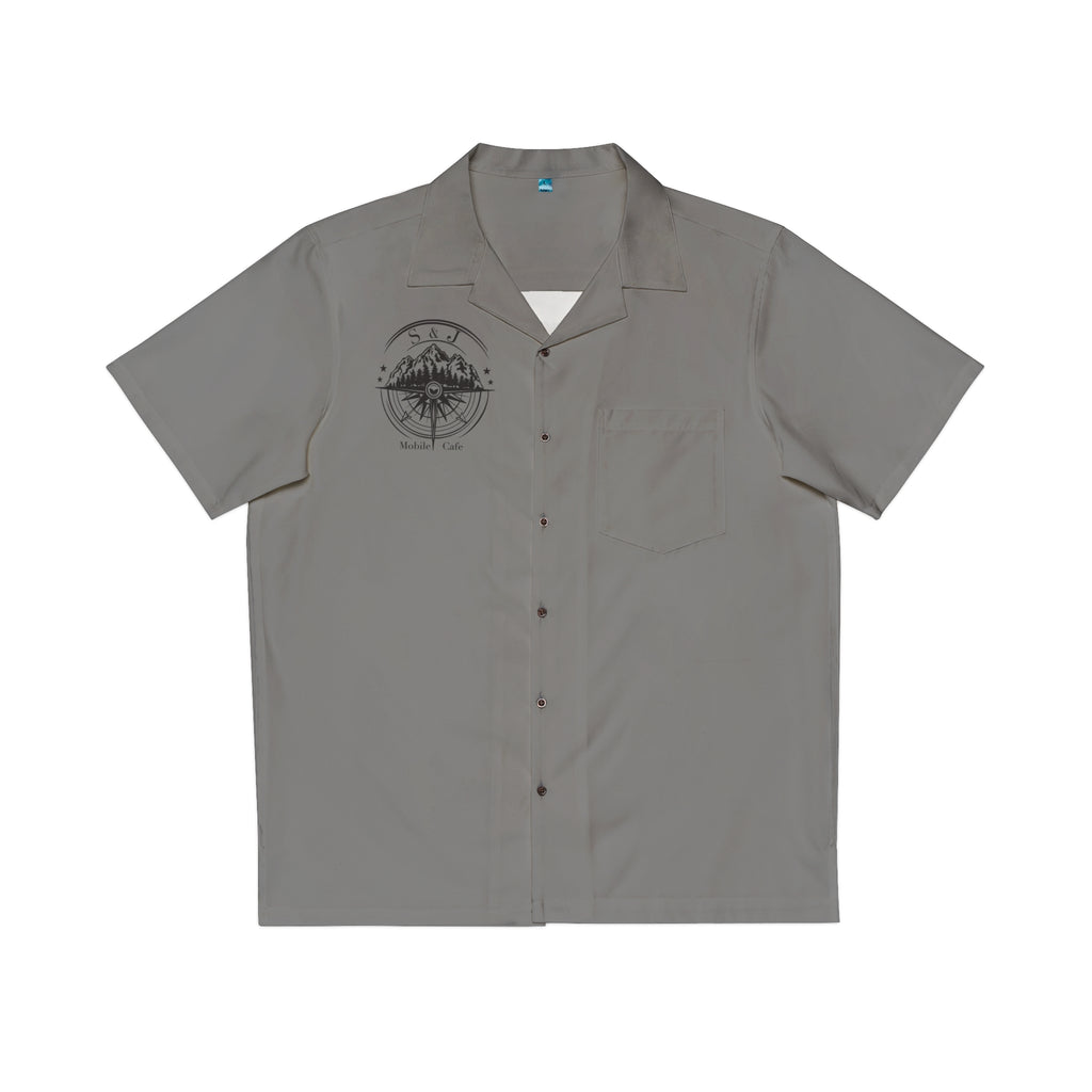 Men's Hawaiian Shirt — 'I'd Smash That!' Burger Graphic Camp Shirt