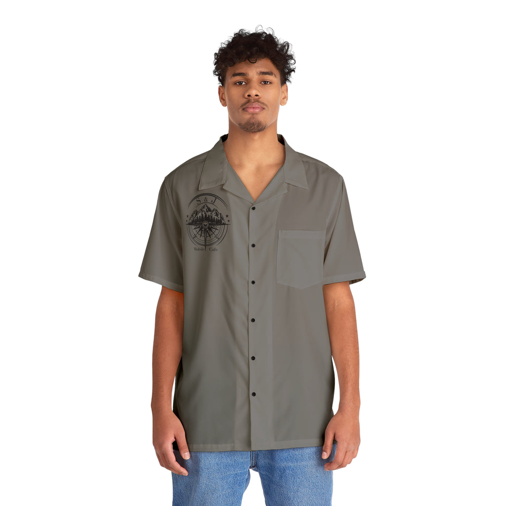 Men's Hawaiian Shirt — 'I'd Smash That!' Burger Graphic Camp Shirt