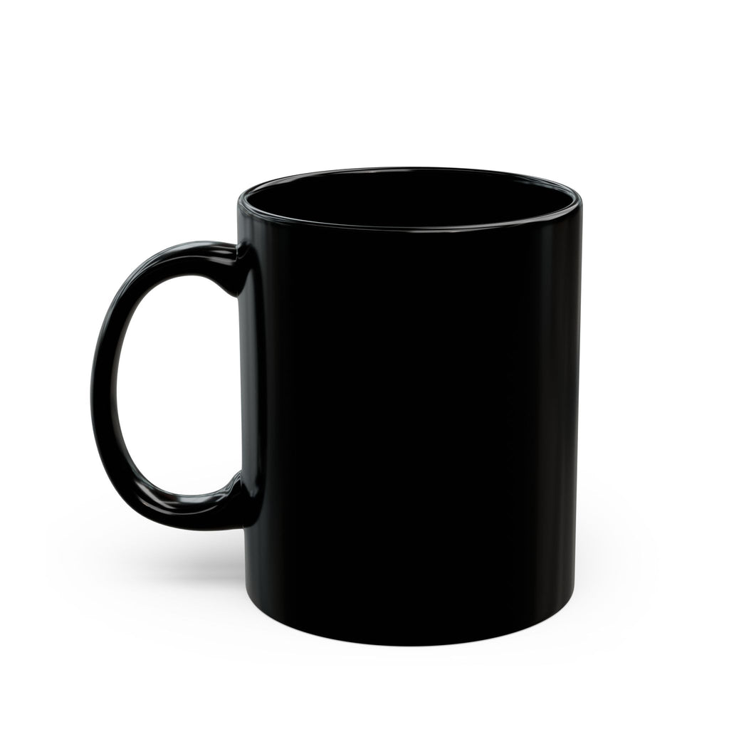 Ashen Seraph Black Coffee Mug — Angel Wings Band Logo (11oz/15oz)