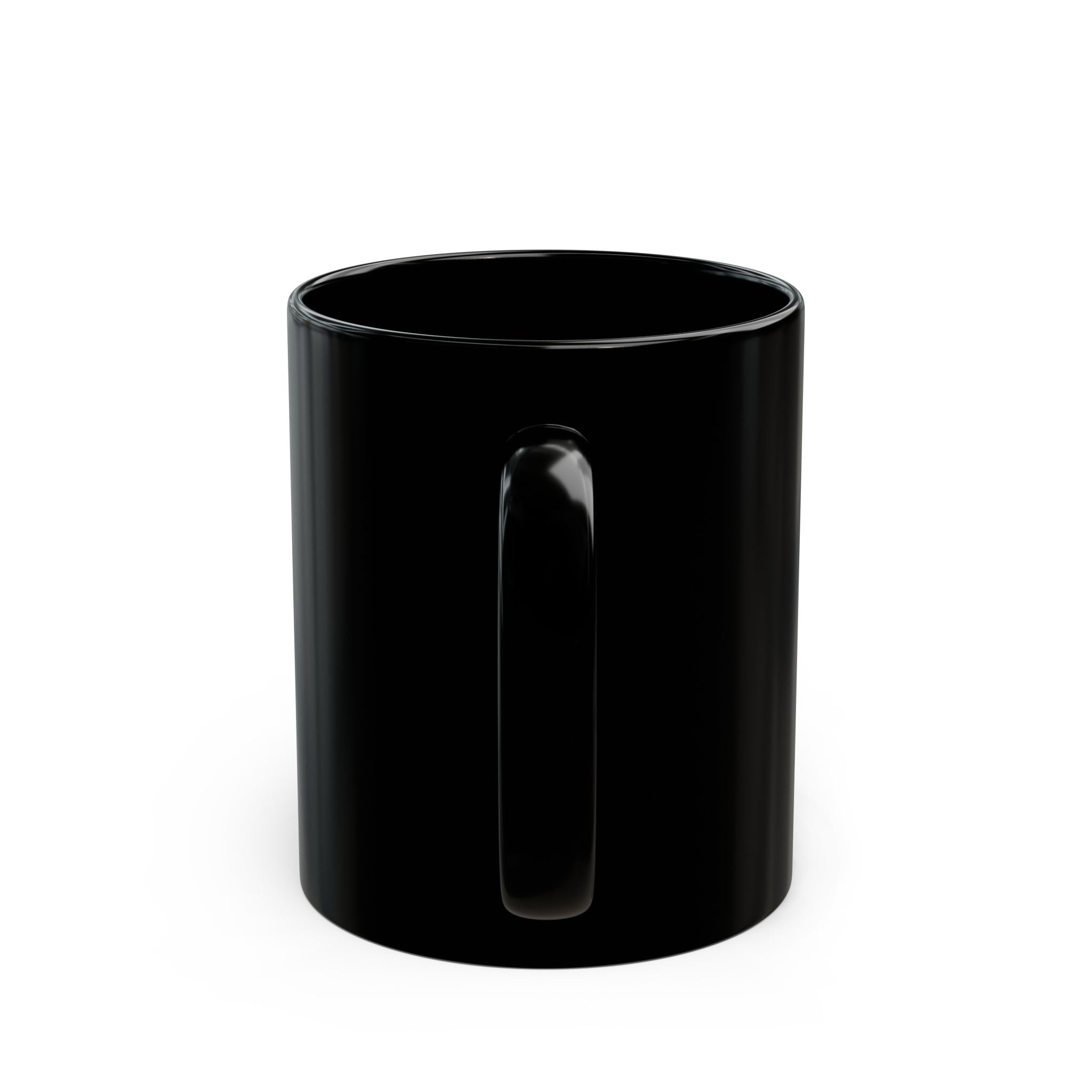Ashen Seraph Black Coffee Mug — Angel Wings Band Logo (11oz/15oz)