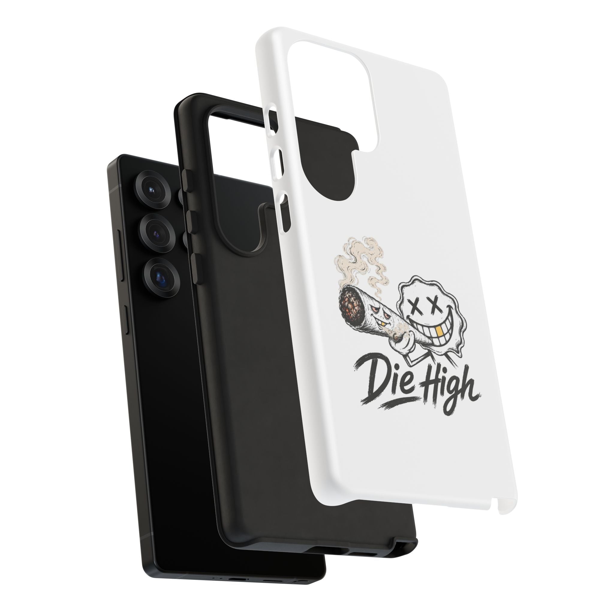 Phone Case — "Die High" Smiling Joint Graphic