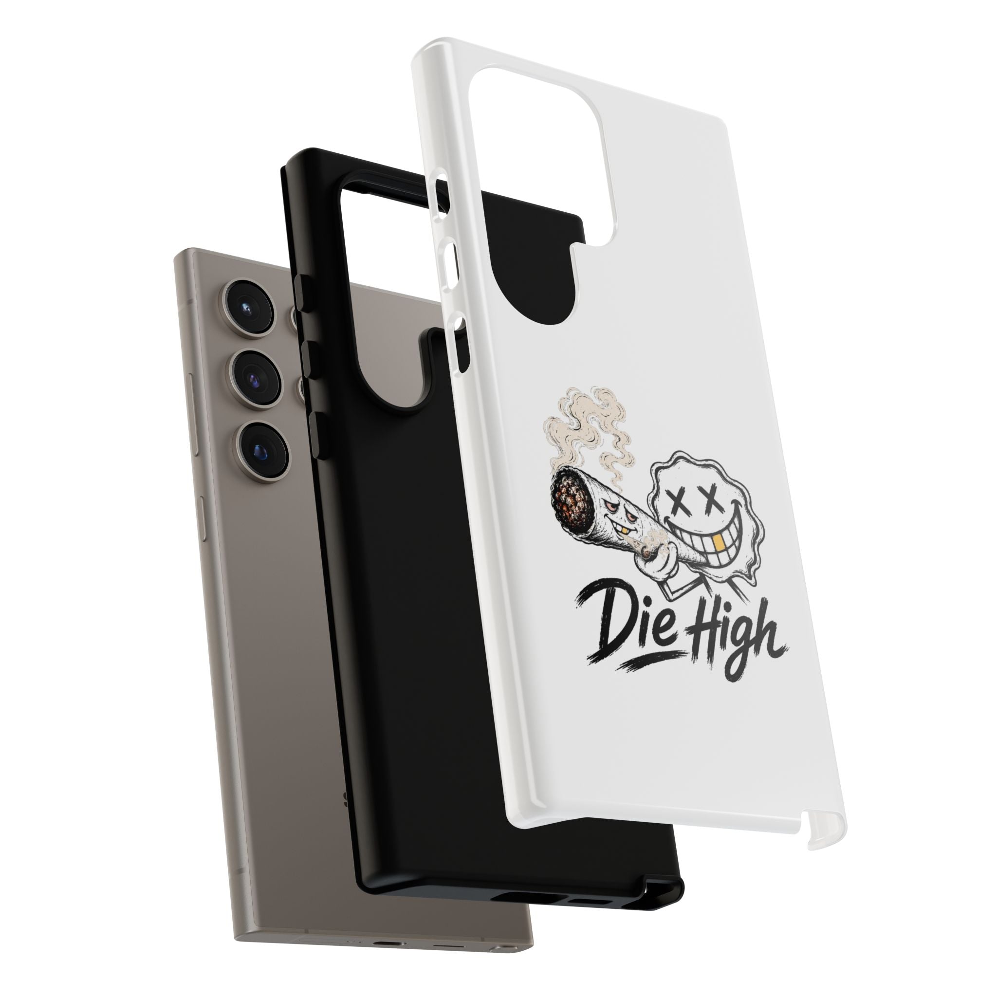 Phone Case — "Die High" Smiling Joint Graphic