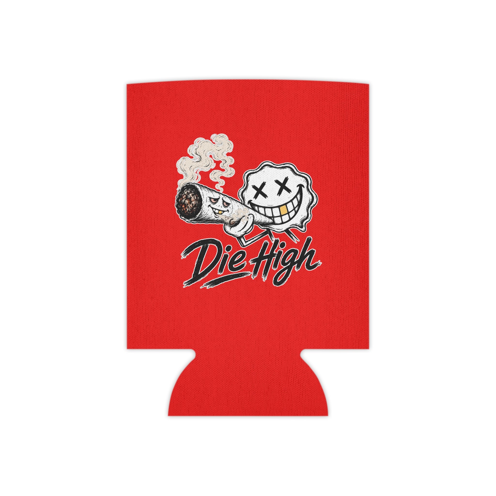 Can Cooler — "Die High" Smiley Joint Graphic Can Koozie