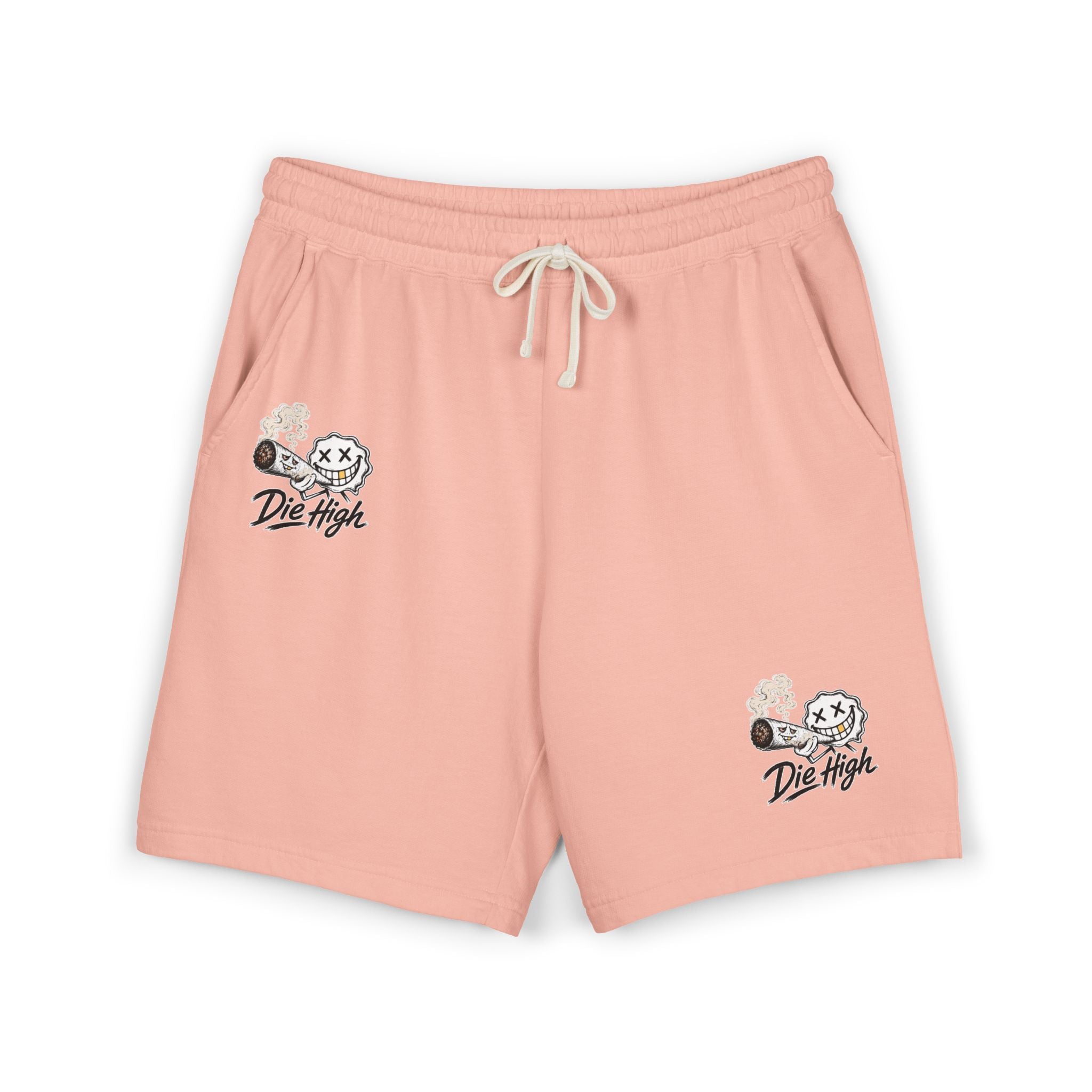 Die High Graphic Sweat Shorts — Lightweight Fleece Casual Lounge Shorts