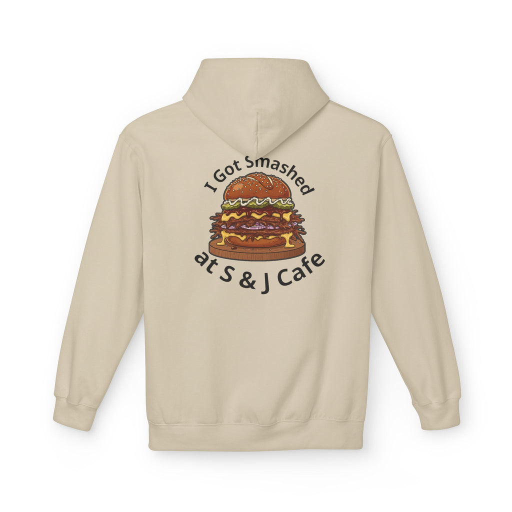 Hoodie - "I Got Smashed at S & J Cafe" Burger Graphic Pullover
