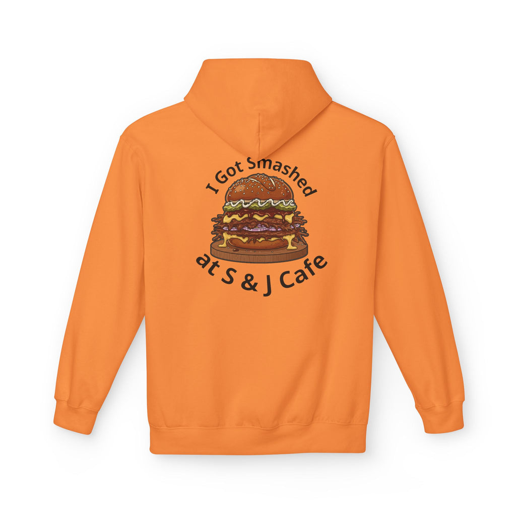Hoodie - "I Got Smashed at S & J Cafe" Burger Graphic Pullover