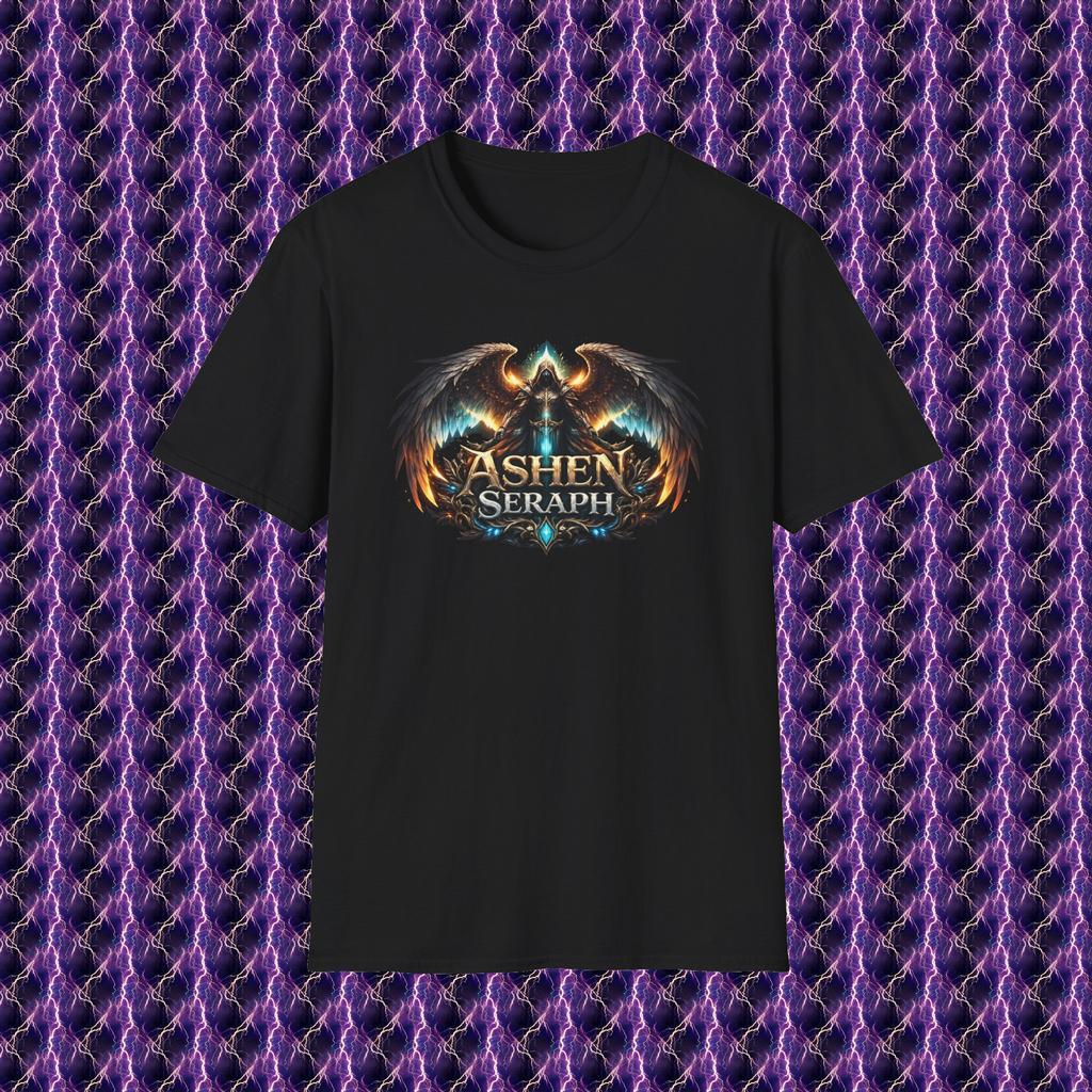 Ashen Seraph Logo Tee – Black Edition