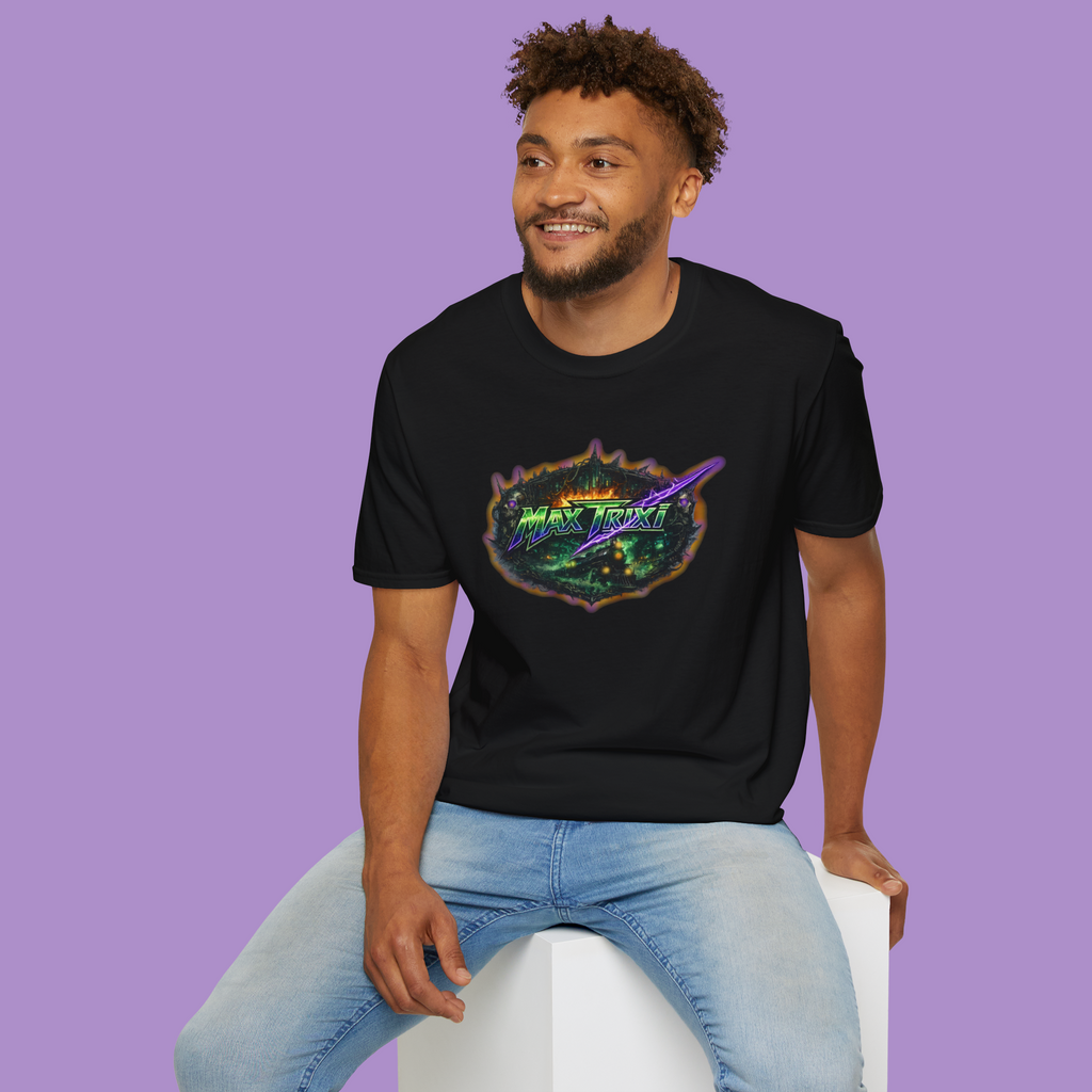 T-Shirt — 'Max Trixi' Neon Space Graphic Tee