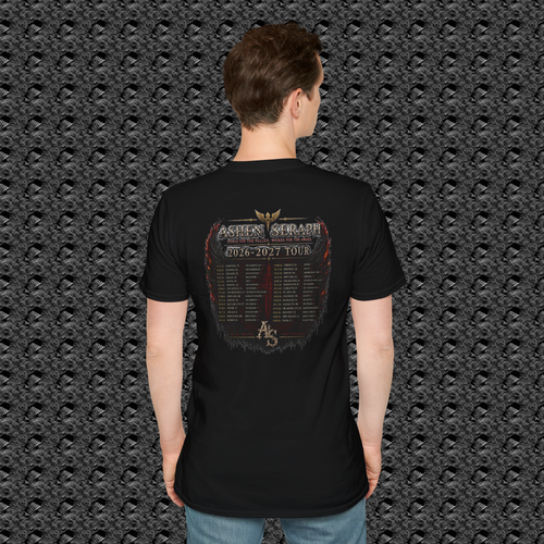 Ashen Seraph Tour T-Shirt — Phoenix Wing Rock Band Concert Tee