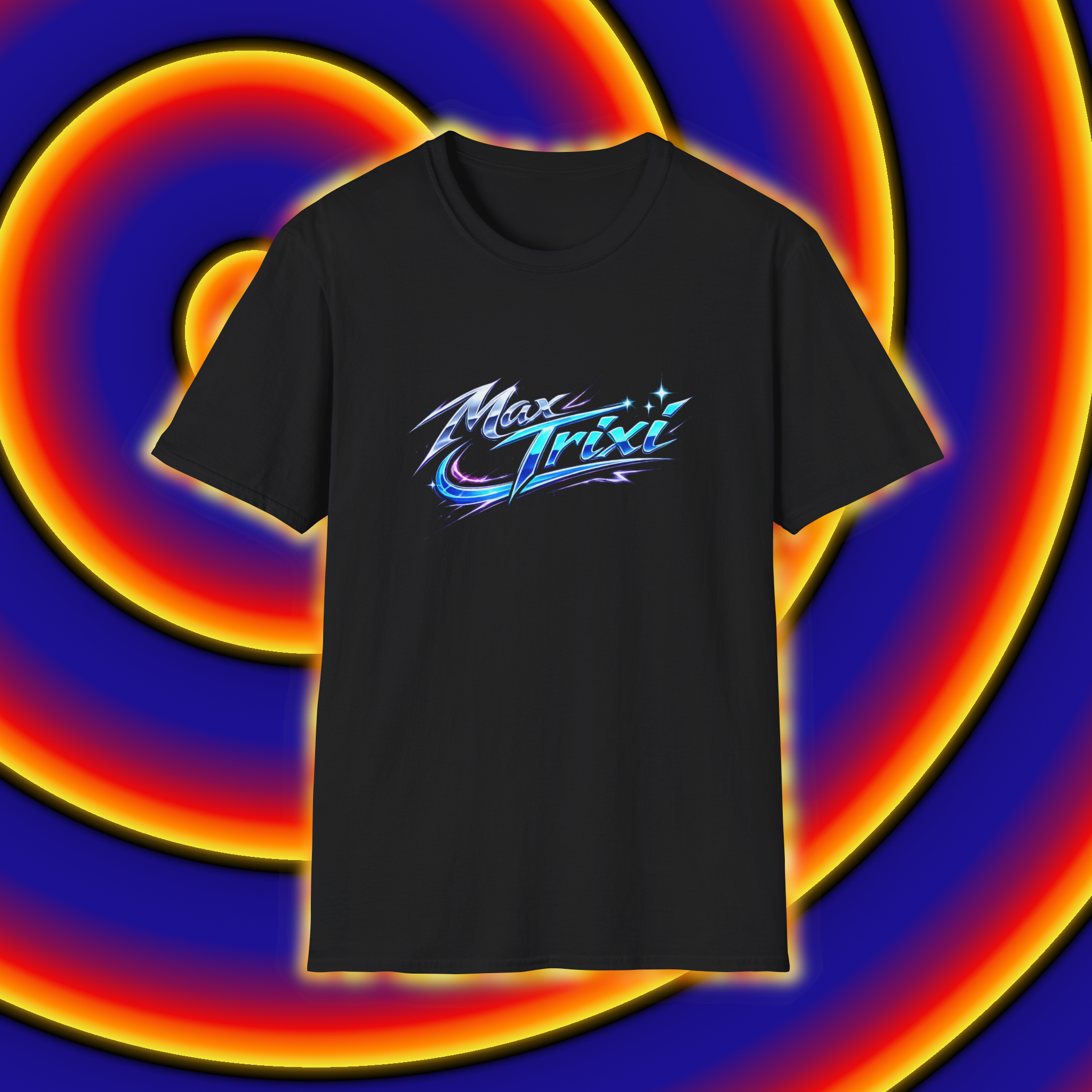 Retro Neon 'Max Trixi' Graphic T-Shirt